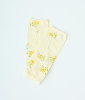 おさんぽアームカバーショート　ミモザ(クリーム-F)