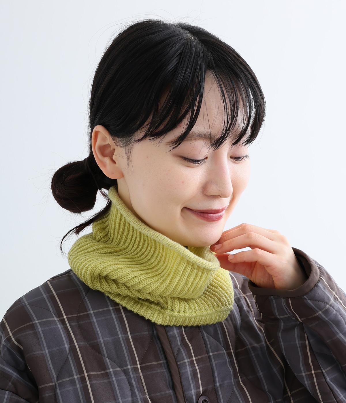 MARK&LONA グレー ネックウォーマー おどろくほど軽くてやわらかいニュージーランドウール混のネック