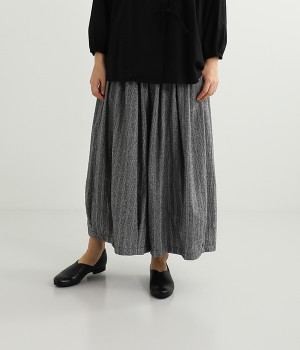 コットンビエラタックワイドパンツ(グレンチェック-M)