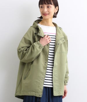 フードショートジャケット(カーキ-ONESIZE)