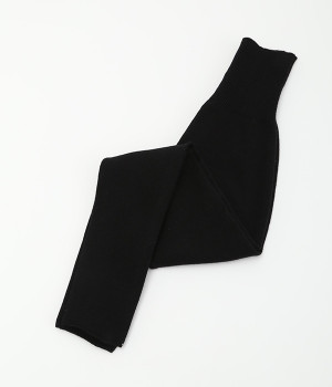 ニットリブパンツ(ブラック-L)