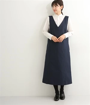 サージジャンパースカート(ネイビー-L)