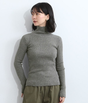 タートルリブニット(グレー-L)