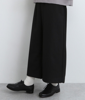 サージワイドパンツ(ブラック-3L)