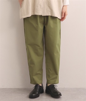 ストレッチツイルテーパードパンツ(カーキ-L)