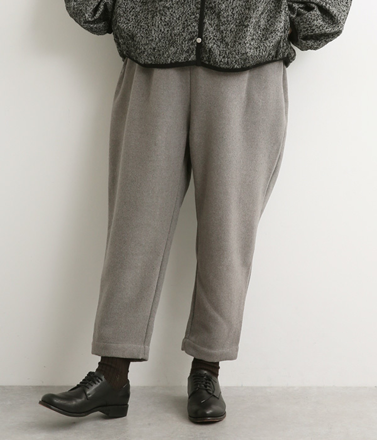 ソフトメルトンパンツ(グレー-M)