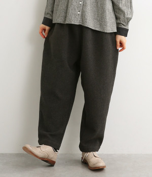 ソフトメルトンパンツ(チャコールグレー-L)