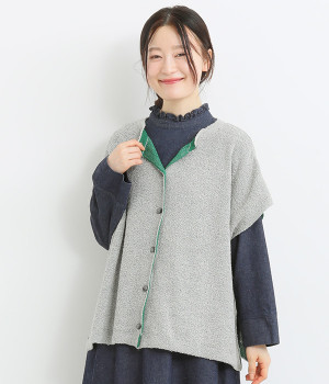 7G接結2WAYベスト(グレー-M)