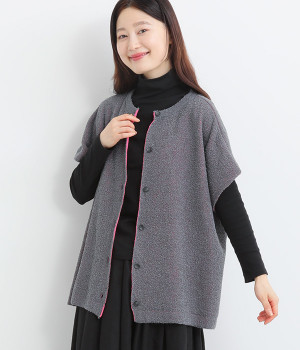 7G接結2WAYベスト(チャコール-L)