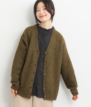 キャメルライク　カーディガン(ブラウン-L)