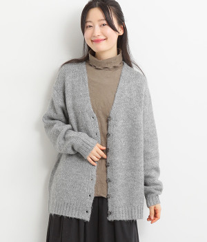キャメルライク　カーディガン(グレー-L)