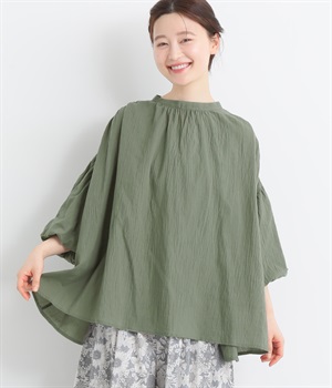 バルーン袖ブラウス