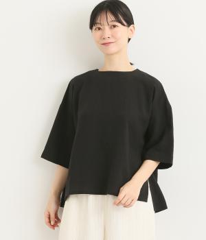 レーヨンラミータイダイ染プルオーバー(ブラック-M)