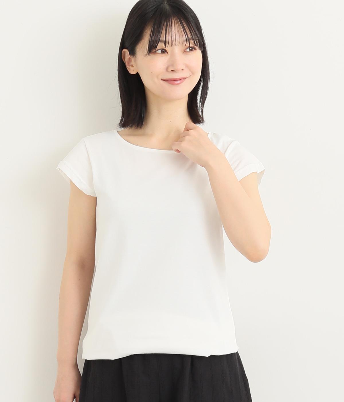 コットン天竺Tシャツ(ホワイト-ML)