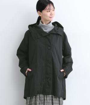 コットンナイロンハイカウントブルゾン(クロ-L)