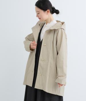 コットンナイロンハイカウントブルゾン(アイボリー-M)