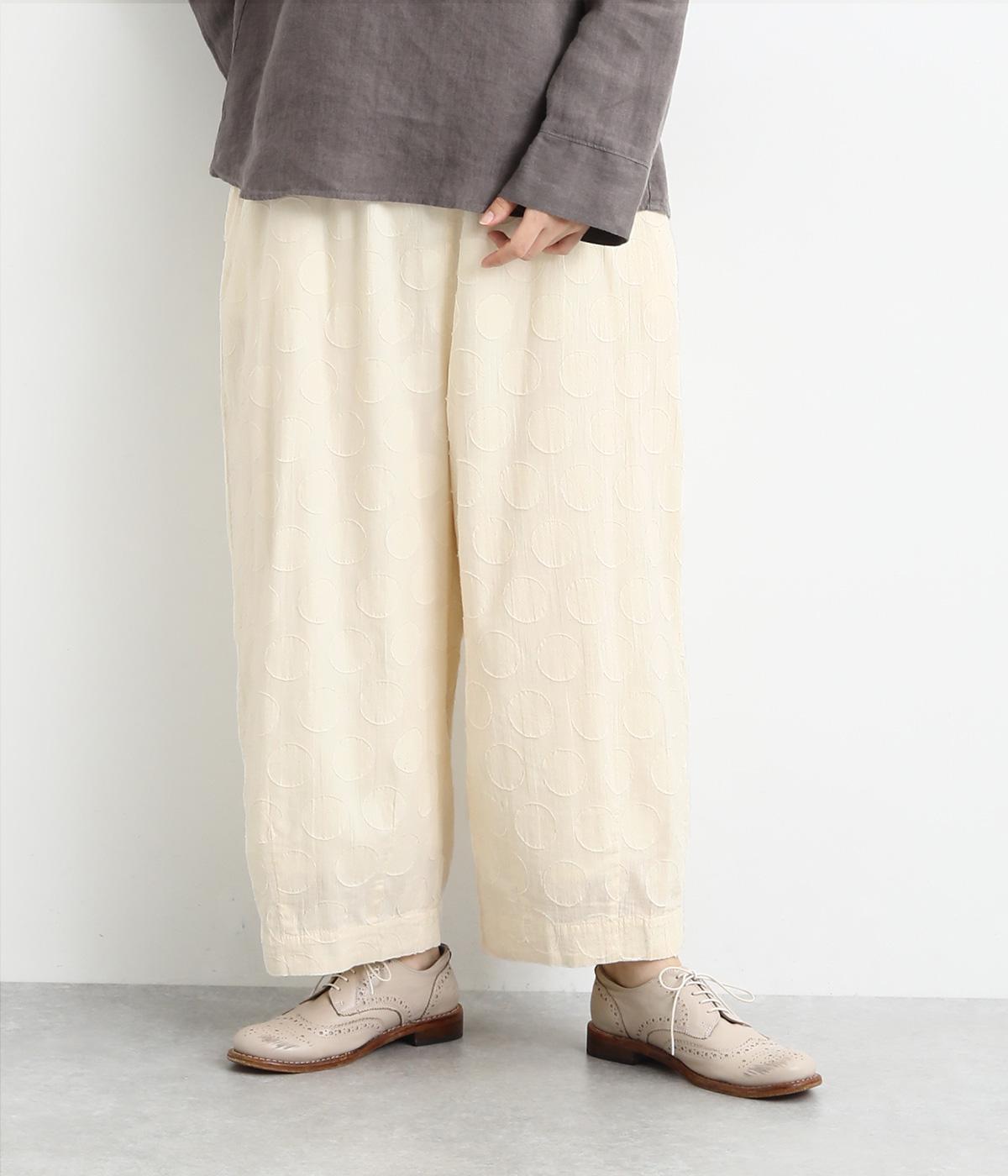 コットンドビーサークル柄コクーンパンツ(キナリ-M)