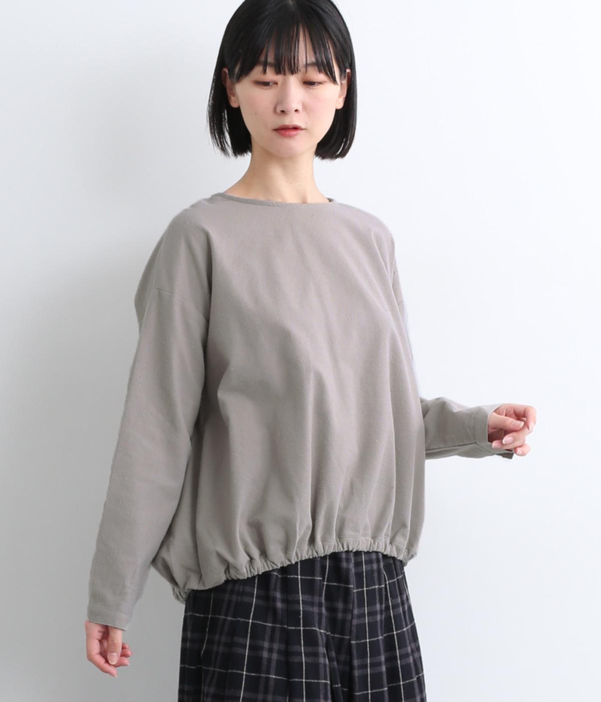 コットンネルバルーンプルオーバー(グレー-M)