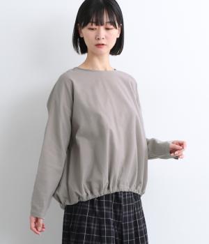コットンネルバルーンプルオーバー(グレー-M)