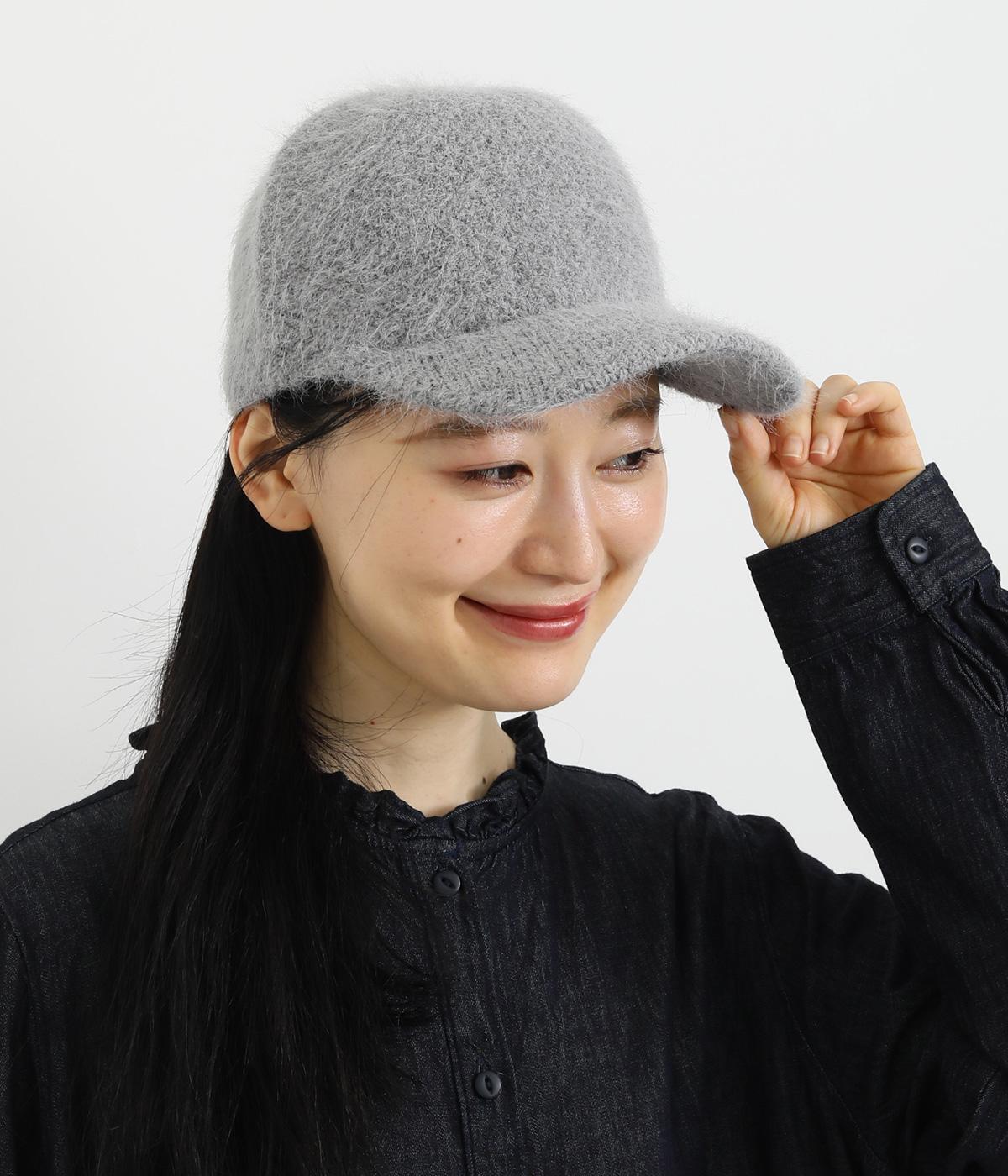 シャギーニットキャップ(グレー-F)