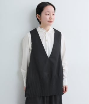 裾プリーツベスト