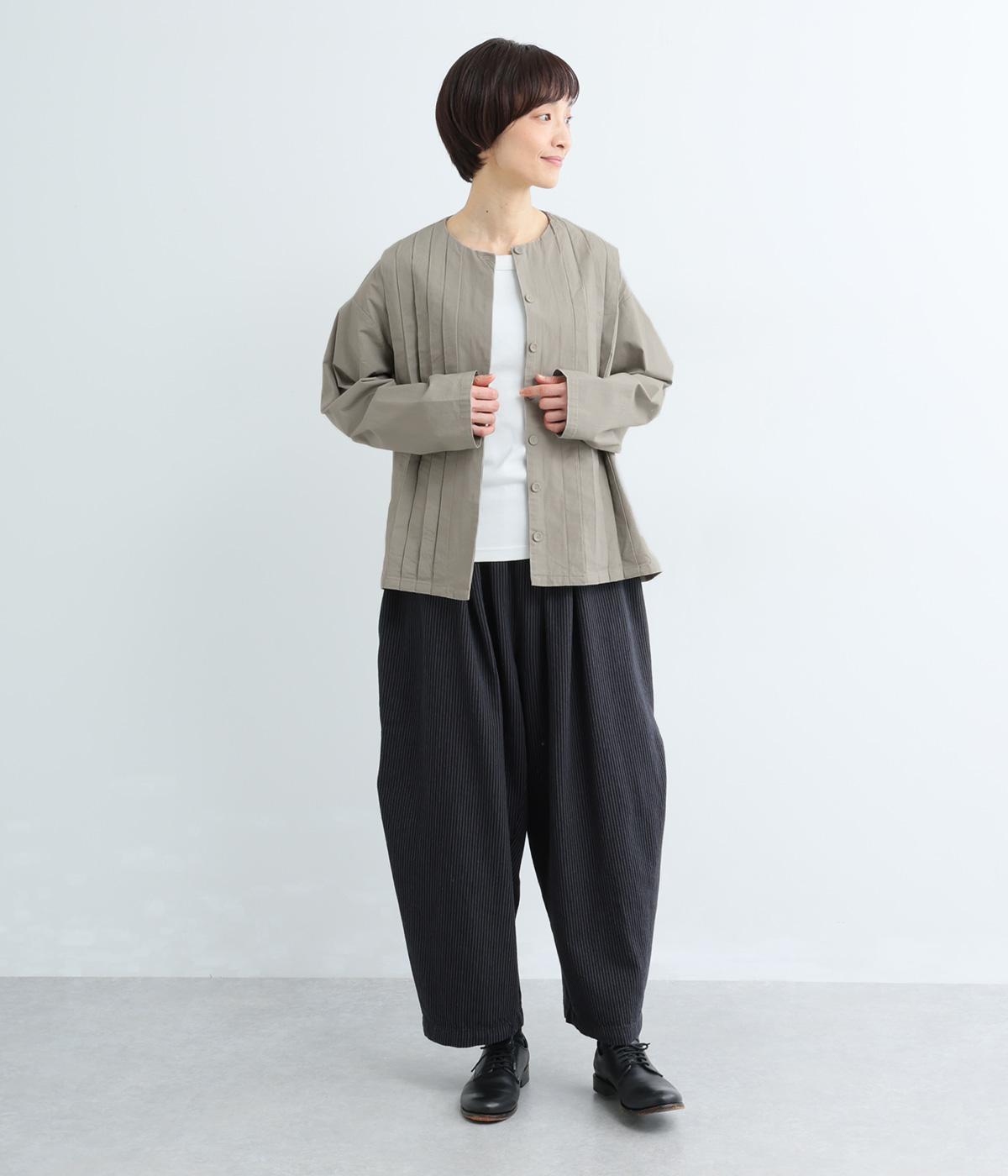 コットンオックス　ストレッチタックジャケット(グレー-M)