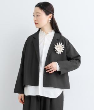 TRサージ　テーラードジャケット(ブラック-L)