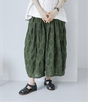 コットンオパールドットバルーンパンツ(カーキ-M)