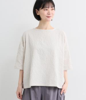 リップル　プルオーバーブラウス(アイボリー-L)