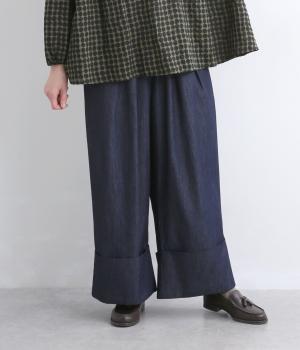 ターンバックパンツ 8オンスデニム（ネイビー・F）