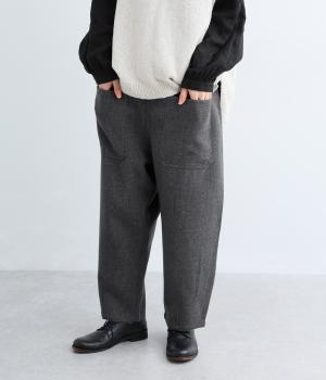 ソフトモッサ　ビッグポケットワイドパンツ