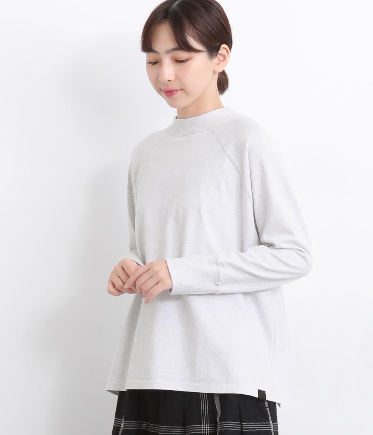 ラグランロングTシャツ(ヘザーグレー-ONESIZE)