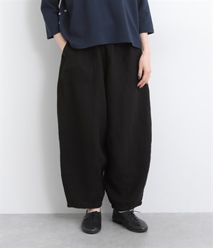 リネンキャンバスパネルボールパンツ(ブラック-ONESIZE)