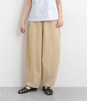 リネンキャンバスパネルボールパンツ(ベージュ-ONESIZE)