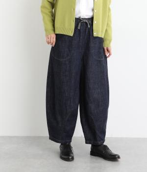 コットン10ozデニムパネルボールパンツ(ワンウォッシュ-S)