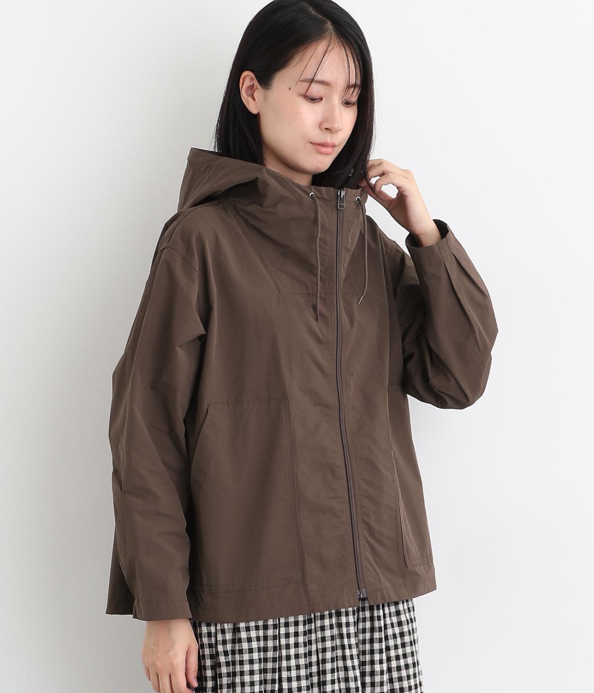 ポプリン　マリンパーカー(ブラウン-2)