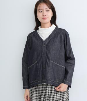 コットン6ozデニムワークシャツカーディガン