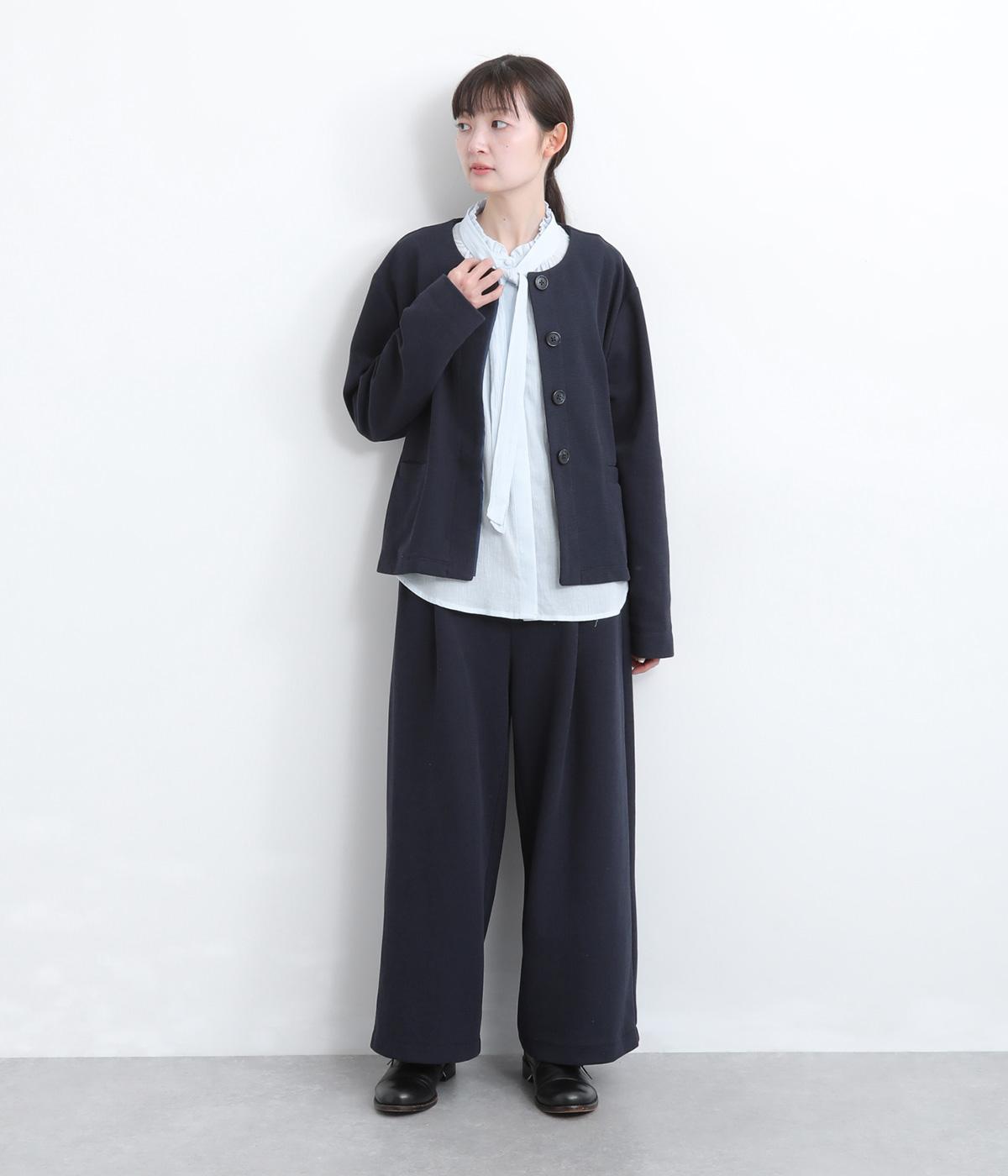 ミラノリブジャージセットアップ(ネイビー-F)