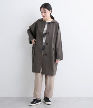 コットンライトカルゼコート(チャコール-F)