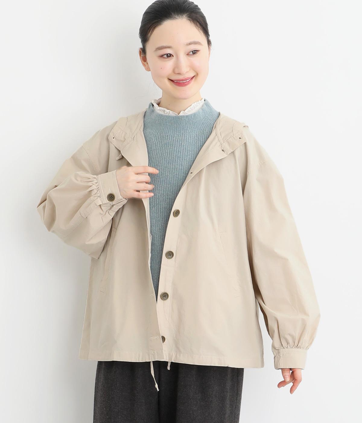 コットン平織ジャケット(アイボリー-F)