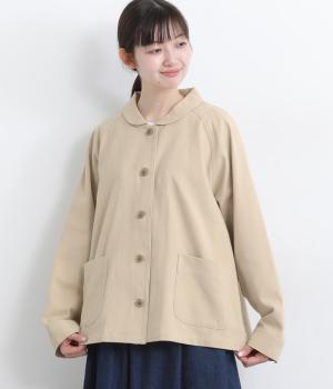 コットンツイルジャケット(アイボリー-F)