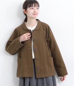 コットンツイルジャケット(ブラウン-F)