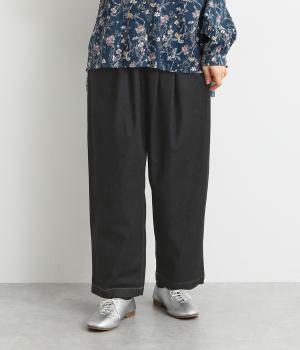 コットンストレッチデニムパンツ(ブラック-F)