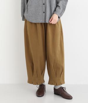 コットンツイル微起毛パンツ(キャメル-F)