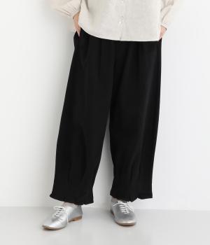 コットンツイル微起毛パンツ(ブラック-F)