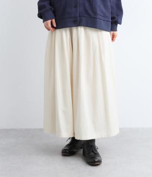 コットンビエラ裏ピーチ起毛パンツ(アイボリー-F)