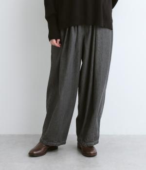 コットンデニムパンツ(チャコール-F)