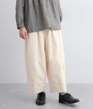 コットンストレッチパンツ(アイボリー-F)