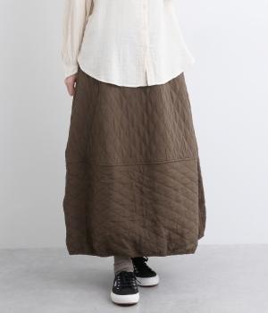 ふくれジャカードダイヤ柄スカート