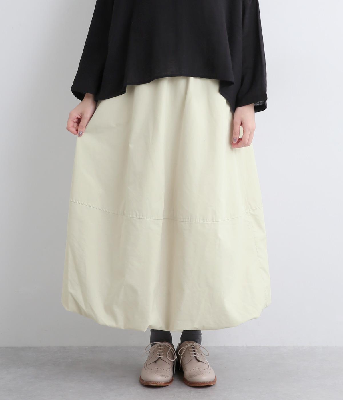 パウダータッチタフタバルーンスカート(ベージュ-F)
